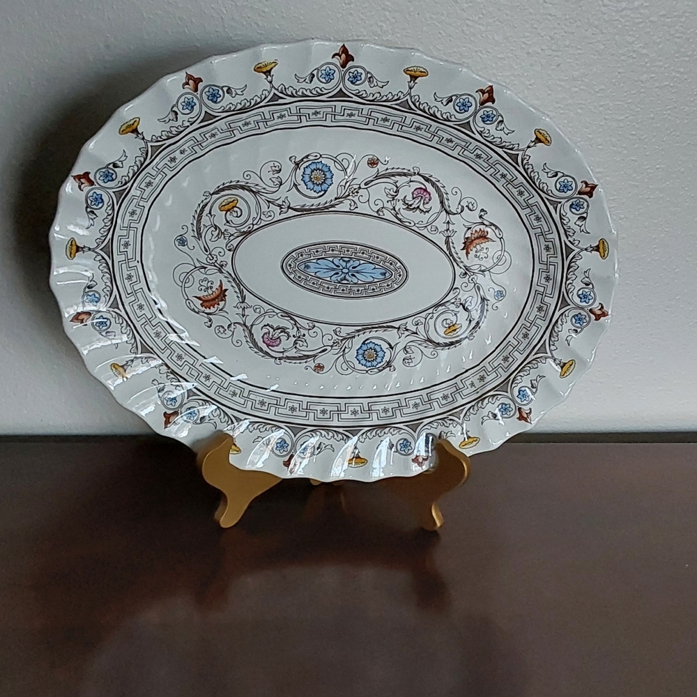 Vintage Copeland Spode "Florence" 14" Oval Serving Platter Made‎ In England